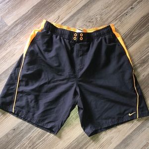 Grey and yellow shorts